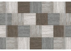 Ковровая дорожка на войлоке "Плитка серо-коричневая"