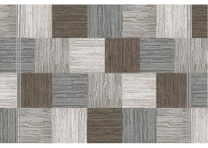 Ковровая дорожка на войлоке "Плитка серо-коричневая"