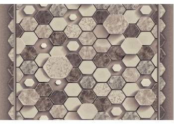 Ковровая дорожка на войлоке "Соты"